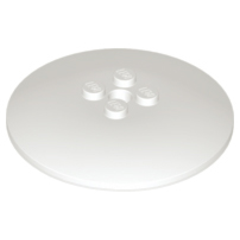 Schotel 6x6 omgekeerd (Radar) met dichte nop White